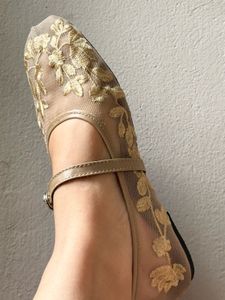 Elegant Embroidered Flats