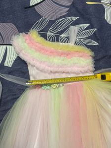Rainbow Tulle Party Dress