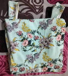 Floral Print Sleeveless Mini Dress