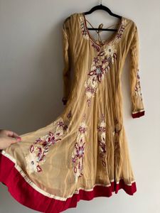 Once used Exquisite Embroidered Anarkali Suit