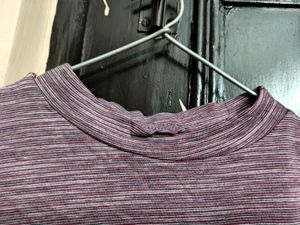 Casual Heathered Short Sleeve Dress