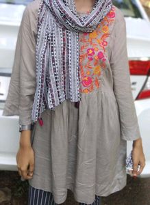 Embroidered Tunic Top