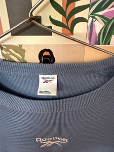 Reebok Blue Cropped T-Shirt