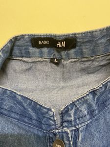 Sleeveless Denim Shirt