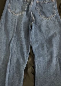 Blue Wide Leg Jeans