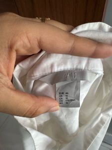 H&M White Button-Up Shirt