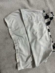 Checkerboard Cut-Out Crop Top
