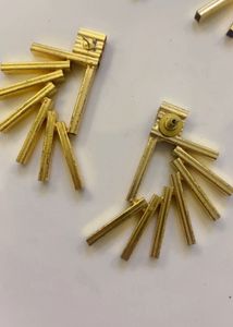 Unique Geometric Bar Earrings