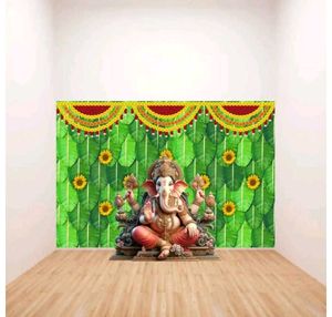 Lord Ganesha Wall Backdrop
