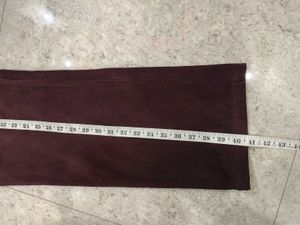 Men's Maroon Corduroy Wide-Leg Pants
