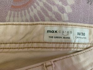 Cream Carpenter Style Jeans