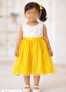 Cute Yellow Lace Dress