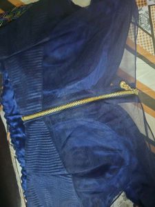 Designer Embellished Blouse with drapped saree