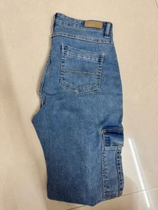 Women Cargo Boyfriend Jeans