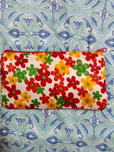 Floral Print Pouch Bag