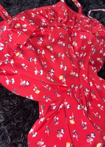 Cute Red Floral top