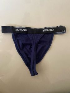 Murano Navy Blue Thong