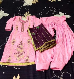 Elegant Pink Kurta Set with Dupatta