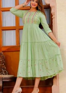 Elegant Tiered Anarkali Kurta