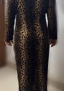 y2k Leopard Print Maxi Dress