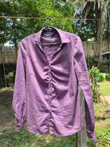 Stylish Purple Button-Up Shirt