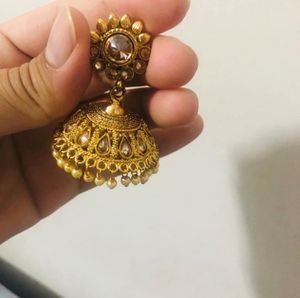 Golden Jhumkas