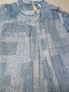Chic Patchwork Print Tunic Top