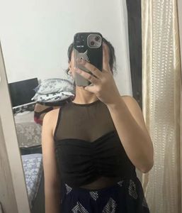 Sheer Twist Front Tank Top