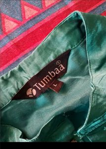 🦚Teal Kurta with Embellishments