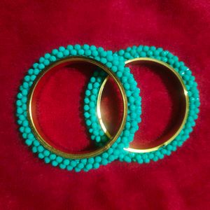 Turquoise Beaded Bangle Set