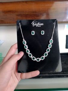 Nacklace And Earrings Combo Pure Silver