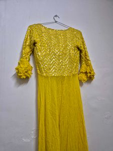 Embellished Yellow Blouse