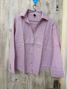 Lilac Button-Up Long Sleeve Shirt
