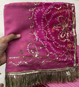 Stunning Pink Rajputi Poshak material