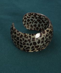 Leopard Print Resin Bangle