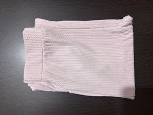 Soft Pink Textured Lounge Pants