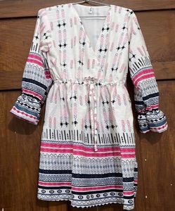 Boho Chic Striped Mini Dress