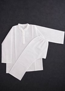 Men's White Kurta Set