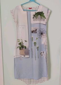Artistic Collage Print Kurta