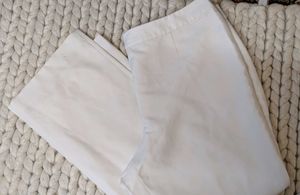 Straight Cut White Pants