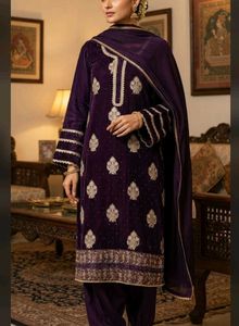 Elegant Purple Kurta Set with Dupatta