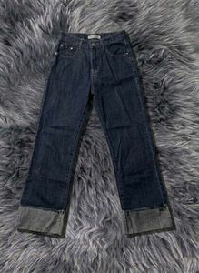 Fold Dark Blue Denim