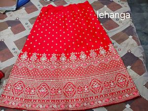 Red Embroidered  Lehnga With Choli Duppatta