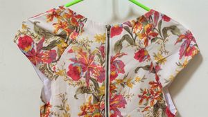 ASOS Floral Cap Sleeve Mini Dress