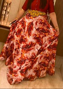 Beautiful Ethnic 3D Designer Gown in Xl size