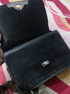 Stylish Black Studded Crossbody Bag