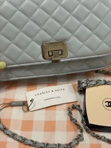 Quilted Chain Sling Bag