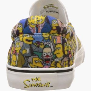 the Simpsons men's graphic sneakers