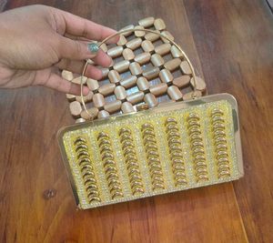 Elegant Gold Clutch
