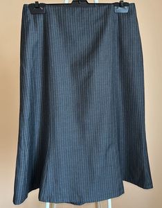 Pinstripe A-Line Skirt